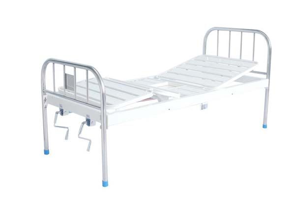 E21不銹鋼床頭雙搖便孔護理床