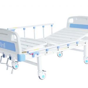 E12二功能護理床  (四角剎車、五檔護欄、條式床面）
