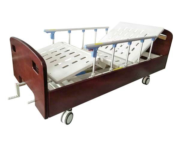 E2實木雙搖床（中控剎車、五檔護欄）